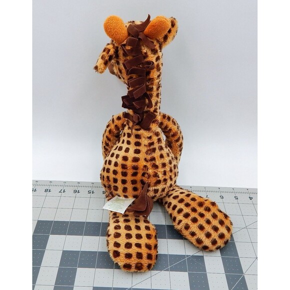 Lambs & Ivy Safari Express Giraffe Plush Stuffed Animal Spotted Fringe Plushie - Picture 3 of 7